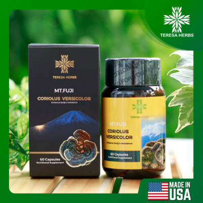 Combo viên uống thảo dược (kết hợp Đông Trùng Hạ Thảo + Nấm Vân Chi) - Giúp Bổ phổi, Bổ Thận, Tăng cường đề kháng và hệ miễn dịch