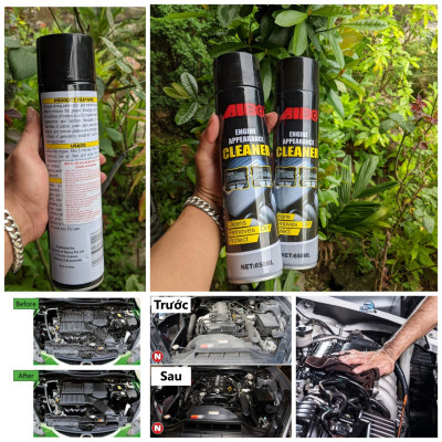 AIBO Tẩy rửa lốc máy - Rửa khoang máy ô tô - Vệ sinh tẩy sạch dầu mỡ bám bẩn, Giảm chập cháy, làm sạch đông cơ như mới
