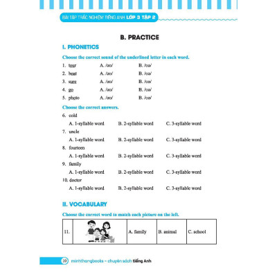 Sách - Global Success - Bài Tập Trắc Nghiệm Tiếng Anh Lớp 3 - Tập 2 - Minh Thắng
