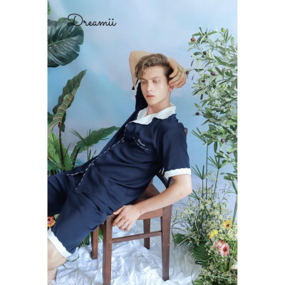 Bộ ngủ cộc nam phối cổ Saint