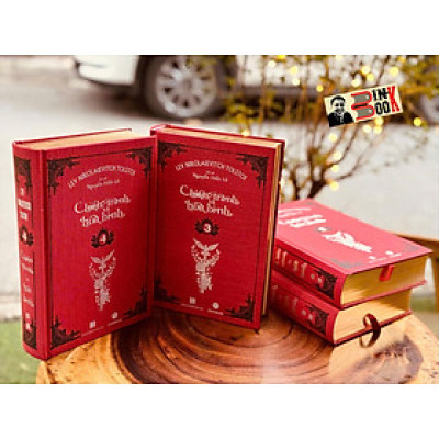 (Bìa cứng - Cạnh mạ nhũ vàng) TRỌN BỘ 4 TẬP CHIẾN TRANH VÀ HÒA BÌNH – Lev Nikolaievitch Tolstoi – Nguyễn Hiến Lê dịch - MaiHaBooks