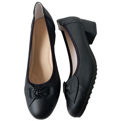 Giày Cao Gót Nữ Da Bò Thật BIGGBEN Cao 4 Phân GCG16