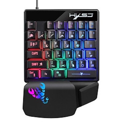 Bàn phím HXSJ V400 có dây  truyền trực tuyến Đèn RGB