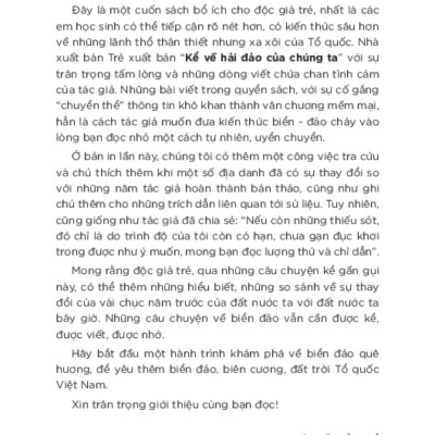 Kể Chuyện Biển Đảo: Kể Về Hải Đảo Của Chúng Ta _TRE