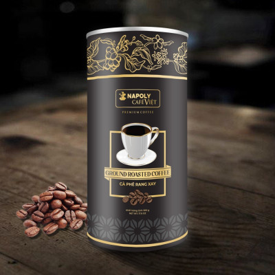 TRÀ XANH PREMIUM TEA Napoli Coffee Cao Cấp Cầu Đất Đà Lạt Giúp Định thần, Đậm vị, Hậu Ngọt Thơm Lâu - Lon 100g