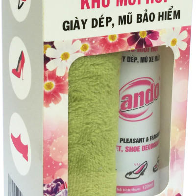 Chai xịt khử mùi hôi giày dép,Mũ bảo Hiểm hando Kèm khăn lau chuyên dụng