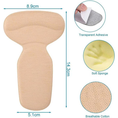 COMBO 2 Cặp lót giày chống tuột gót, chống trầy gót cực êm chân 1 CẶP KEM + 1 CẶP ĐEN