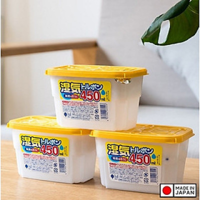 Set 03 Hộp hút ẩm, khử mùi, chống mốc Kokubo 450ml - Hàng nội địa Nhật Bản.