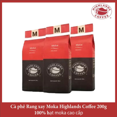 Moka Blend Thùng 12 gói Cà phê Rang xay Moka Highlands Coffee 200g