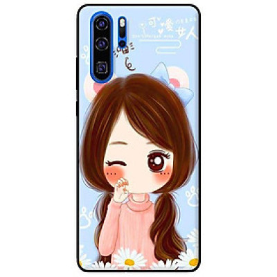 Ốp lưng in cho Huawei P30 Pro Anime Cô Gái Nháy Mắt - Hàng chính hãng