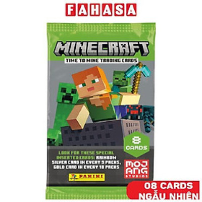 Bộ Thẻ Hình Minecraft 2 - Panini (8 Card Ngẫu Nhiên/Túi) (Mẫu Sản Phẩm Bên Trong Là Ngẫu Nhiên)