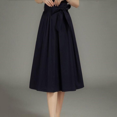 Chân Váy Dài New Design Thiết Kế Dáng Váy Xòe Vintage ,Có Túi và Dây Nơ Phong Cách Hàn Quốc, Vải Tốt ,Mặc Mát CV0027