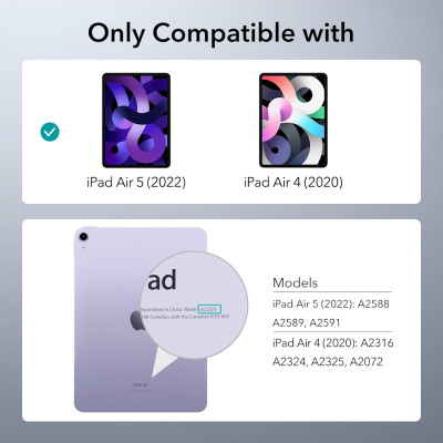 Ốp lưng trong suốt cho iPad Air 5/4 10.9 inch 2022/2020 ESR Project Zero Soft Case - Hàng Chính Hãng