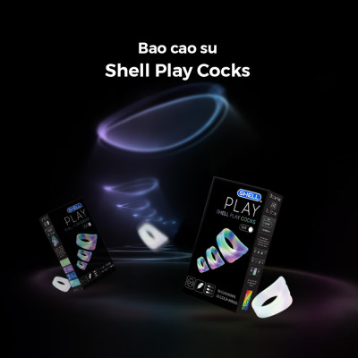 Bao cao su Shell Play Cocks - Tổng hợp 6 tính năng + 1 Play Box Cocks | SHELL CHÍNH HÃNG