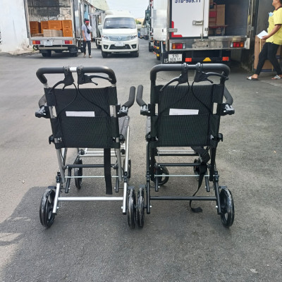 Xe Lăn Du Lịch Sắt Sơn Bánh Nhỏ Lucass X-195L