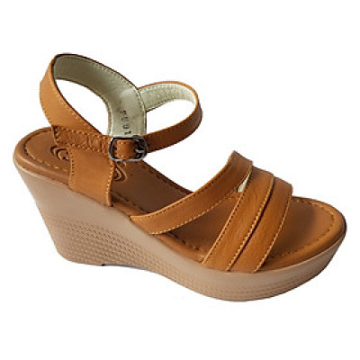 Giày Đế Xuồng Nữ BIGGBEN Da Bò Thật Cao 9 Phân SDX47