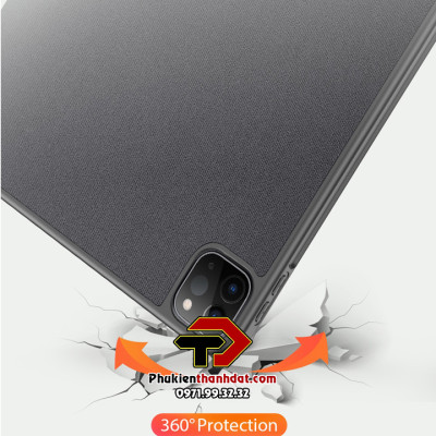 Bao da chống sốc iPad Pro 11 2021 chính hãng Dux Ducis Domo có ngăn để bút - Hàng chính hãng