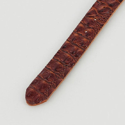 Dây nịt nam vân cá sâu Huy Hoàng 1 lớp màu da HP4149