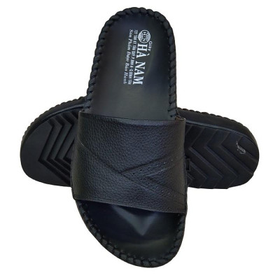 Dép Nam Quai Ngang Da Bò Thật TiTi ĐÔ Cao Cấp DNA2079d