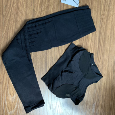 Set Bộ Quần Áo Tập Thể  Thao Nữ Gồm Quần Dài Và Áo Bra