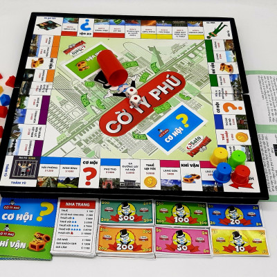 Cờ Tỉ Phú MoNoPoLy Vui Nhộn cho bé - Hàng Việt Nam SATO có hướng dẫn tiếng việt Bibebo
