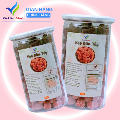 Kẹo Dâu Tây Mix Dâu Tằm Đặc Sản Đà Lạt Viettin Mart 500g