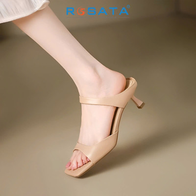 Dép cao gót nữ quai ngang ROSATA RO669 - 4p - HÀNG VIỆT NAM - BKSTORE