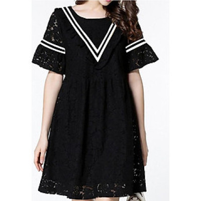 Đầm suông ren big size