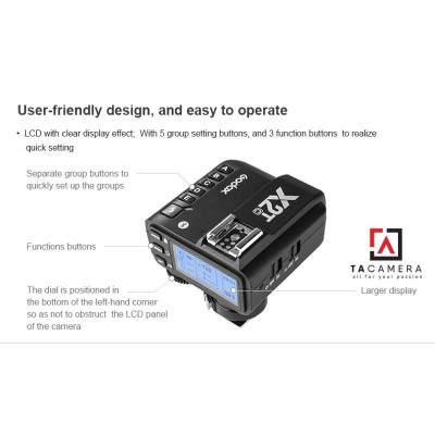 Trigger Godox X2T tích hợp TTL HSS 1/8000 - Hàng chính hãng