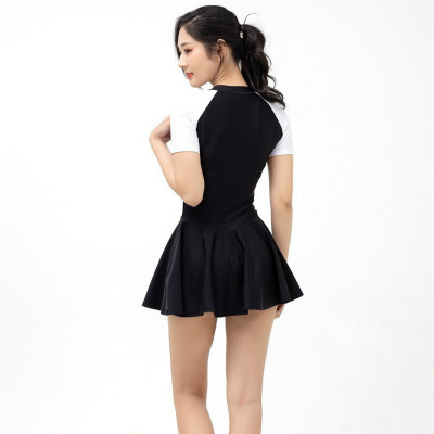 Váy Tắm Nữ Liền Ngắn Tay Thanh Lịch