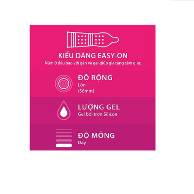 Bao Cao Su Durex Có Gai Pleasuremax - Hàng Chính Hãng - Nhập Khẩu Thái Lan - 12s