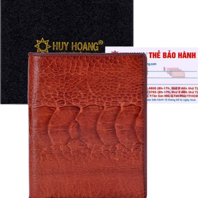 Ví Nam Huy Hoàng HT2412 (10 x 12.5 cm) - Vàng Bò