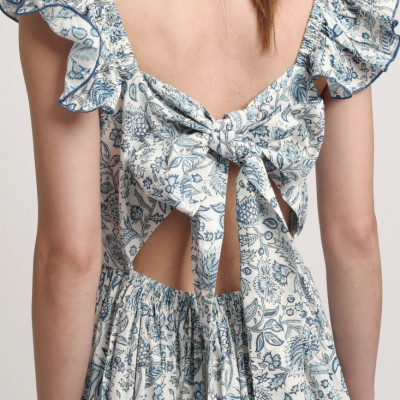 Maxi Hoa Cotton Cao Cấp Luna Llena