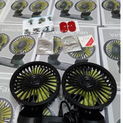 Quạt ô tô thông minh, quạt đôi đa năng xe hơi 12v, 24v xoay 360 tiện ích cao cấp mẫu mới loại tốt gió mạnh, phụ kiện ô tô