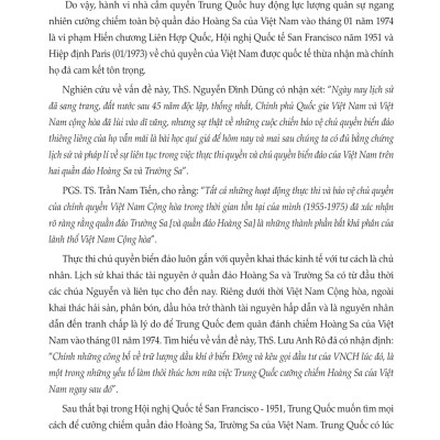 Quá Trình Xác Lập Của Nhà Nước Việt Nam Tại Quần Đảo Hoàng Sa Và Trường Sa