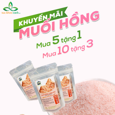 Muối hồng Himalaya Nhập Khẩu Pakistan dạng mịn 500g - Dùng làm gia vị, Ngâm chân thải độc, Tẩy tế bào chết