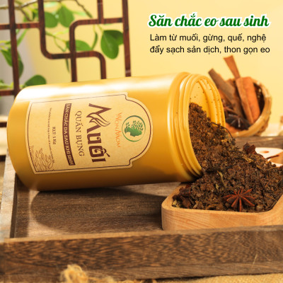 Combo muối quấn bụng + đai quấn muối Wonmom