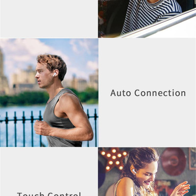 CINCATDY Tai Nghe Bluetooth V5.0 Earbuds Gaming Headphone True Wireless Headset D06 - Hàng Chính Hãng