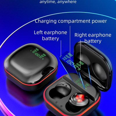 CINCATDY Tai Nghe Bluetooth Earbuds Gaming Headset True Wireless Headphone Dock Sạc có Led Báo Pin Kép S190