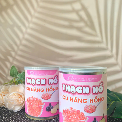 Thạch Nổ Củ Năng Hồng 900g