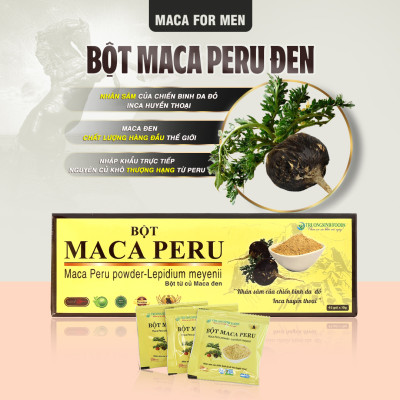 Sâm Bột Maca Peru màu Đen (Lepidium Meyenii)
