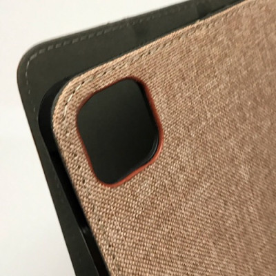 Bao da cho iPad Air 10.9 inch 2020 và Pro 11 inch 2020 hiệu Kaku Leather Canvas Silicone chống sốc - Hàng nhập khẩu