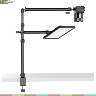 Vijim LS11 / LS02 / LS08 - Chân Đế Kẹp Bàn Kèm Tay Nối Dài Xoay 360 Độ Hỗ Trợ Cho Quay TikTok, Youtube, Review, Làm Đẹp - Hàng chính hãng