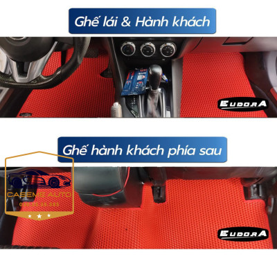 [TOYOTA AVANZA] Thảm Trải Sàn, Lót Sàn Ô Tô Cao Su Eudora CloudFoam Thiết Kế Theo Xe Dành Cho Xe TOYOTA AVANZA, Chống Nước, Không Mùi, Ngăn Bụi Bẩn, Dễ Vệ Sinh - Hàng Chính Hãng