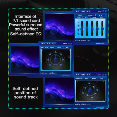 Tai nghe có dây Bluedio Li Pro 3.5mm chống ồn 7.1 Card, âm thanh ảo, tích hợp micrô