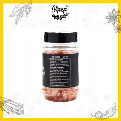 Muối Hồng Himalaya Nguyên Hạt Vipep Hũ Nhựa 250g - Gia vị Vipep