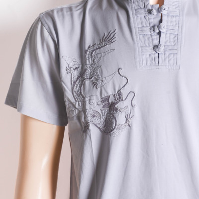 Áo thun cổ trụ nam