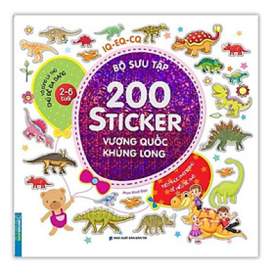 Sách - Bộ Sưu Tập 200 Sticker - Vương Quốc Khủng Long - Minh Thắng