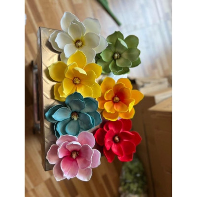 Đầu bông mộc lan giả - Size 16cm - Cây giả, hoa lụa Decor trang trí nhà cửa