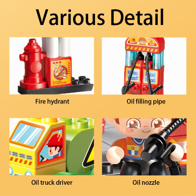 FEELO - 42011 - Lắp Ráp Trạm Xăng (43 Chi Tiết)